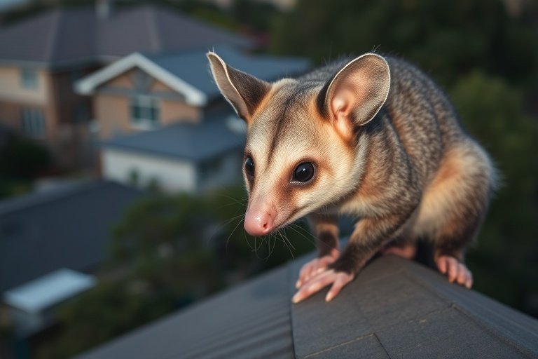 Possum in Mount Waverley residential area